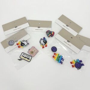 BP Nordstrom Rainbow Embroidered Iron On Patches Bulk Lot Pride Smiley